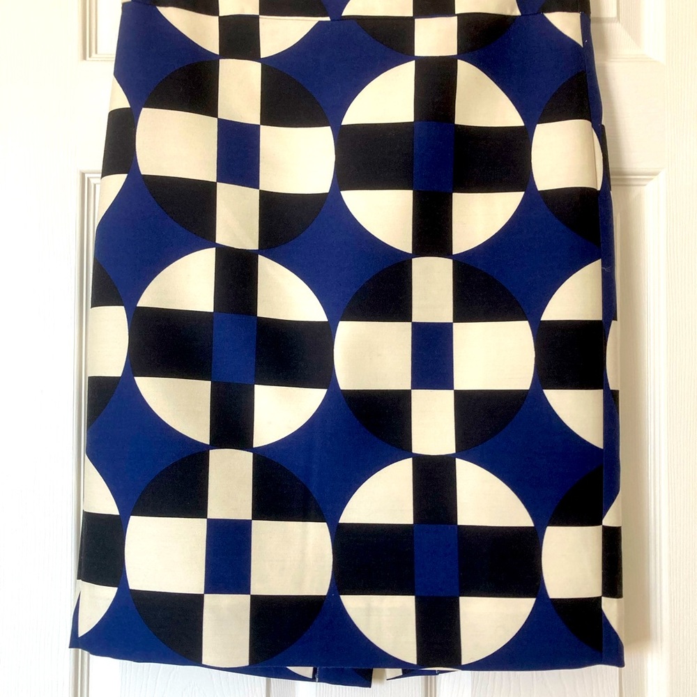 J Crew No. 2 Pencil skirt- geometric - size 10